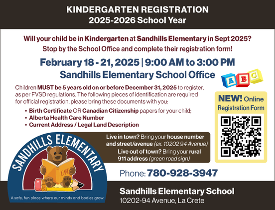 image of an advertisement for kindergarten registration